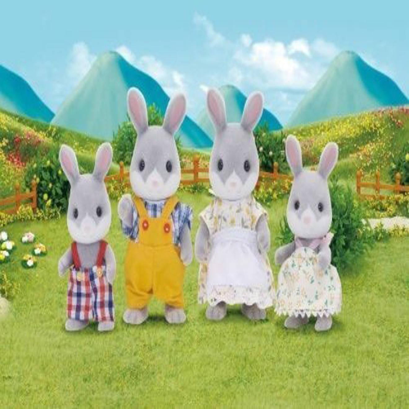 sylvanian families rabbit twins