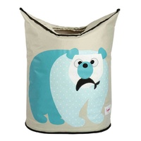 3 Sprouts Laundry Hamper - Blue Polar Bear
