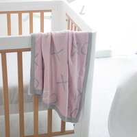 Bubba Blue Bamboo Knit Blanket - Pink Bloom