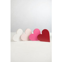 Wooden Heart Baby Pink