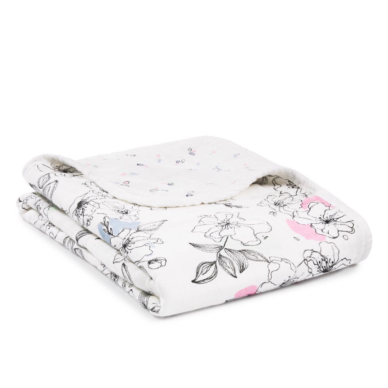 Aden + Anais Bamboo Stroller Blanket Meadowlark