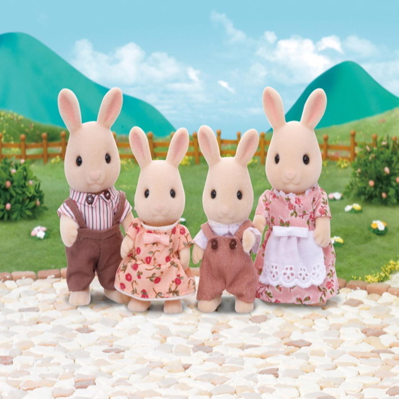 Sylvanian Families Milk Rabbit Family SF4108