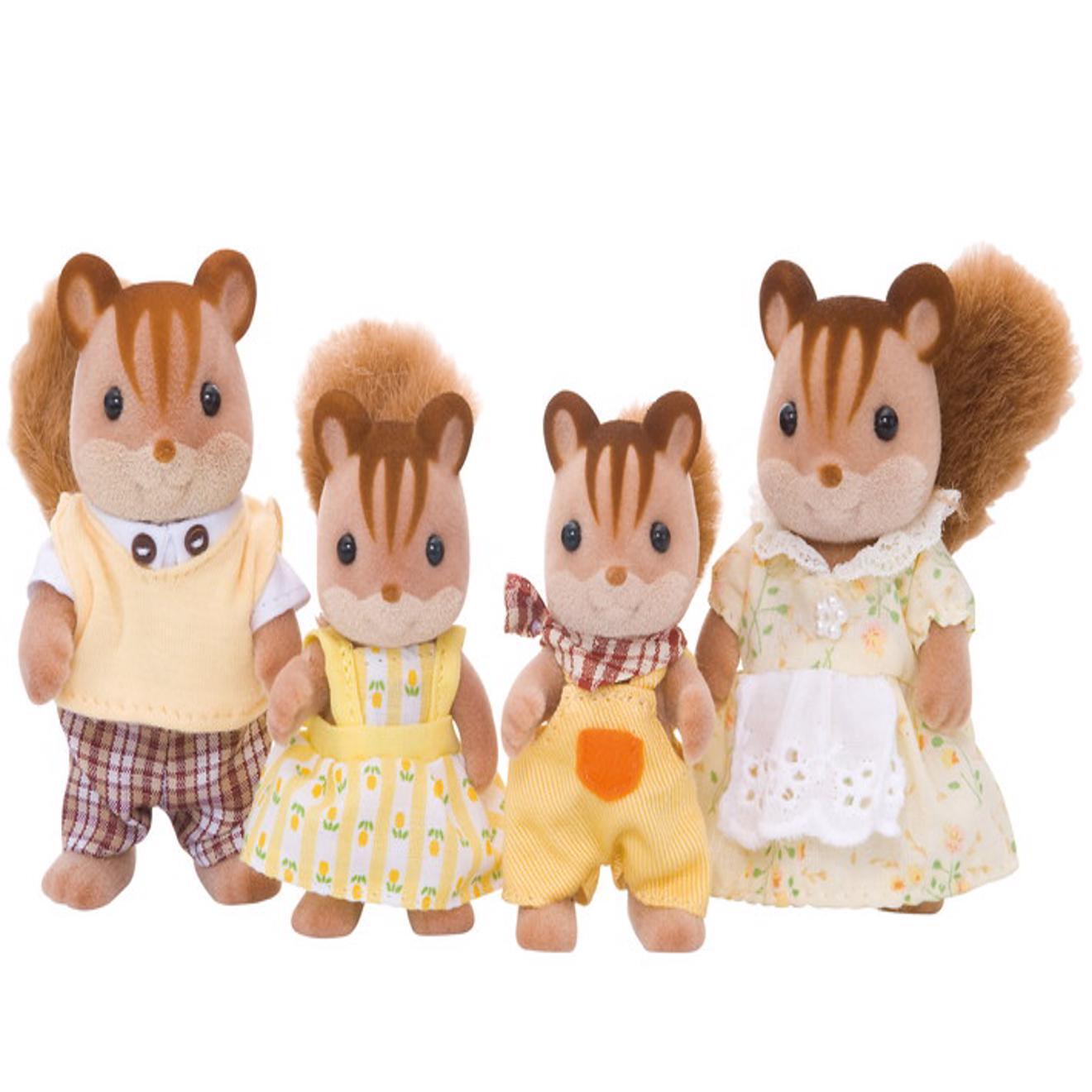 Sylvanian Families Walnut Squirrel Family SF4172