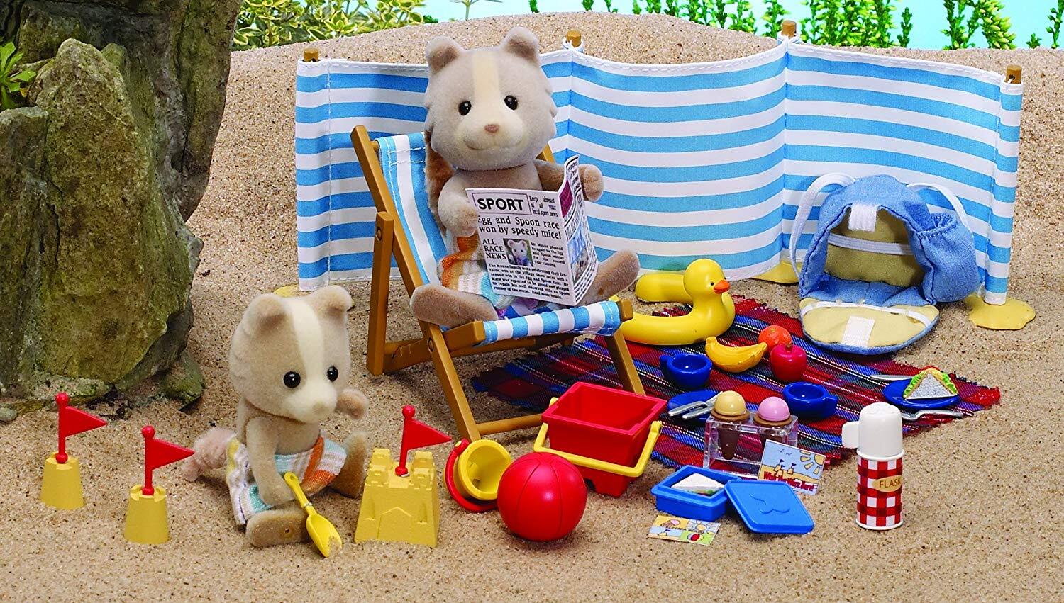 sylvanian families beach set