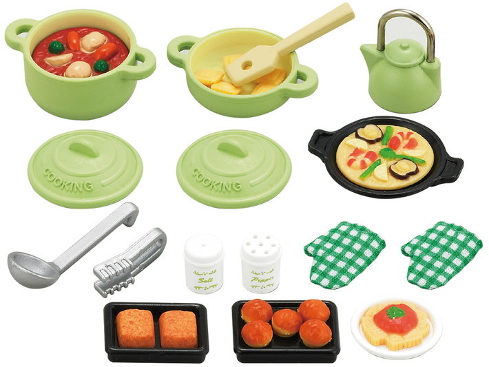 sylvanian cooking set
