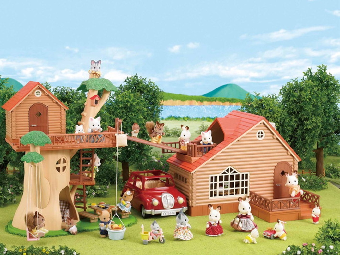 sylvanian families log cabin 4370