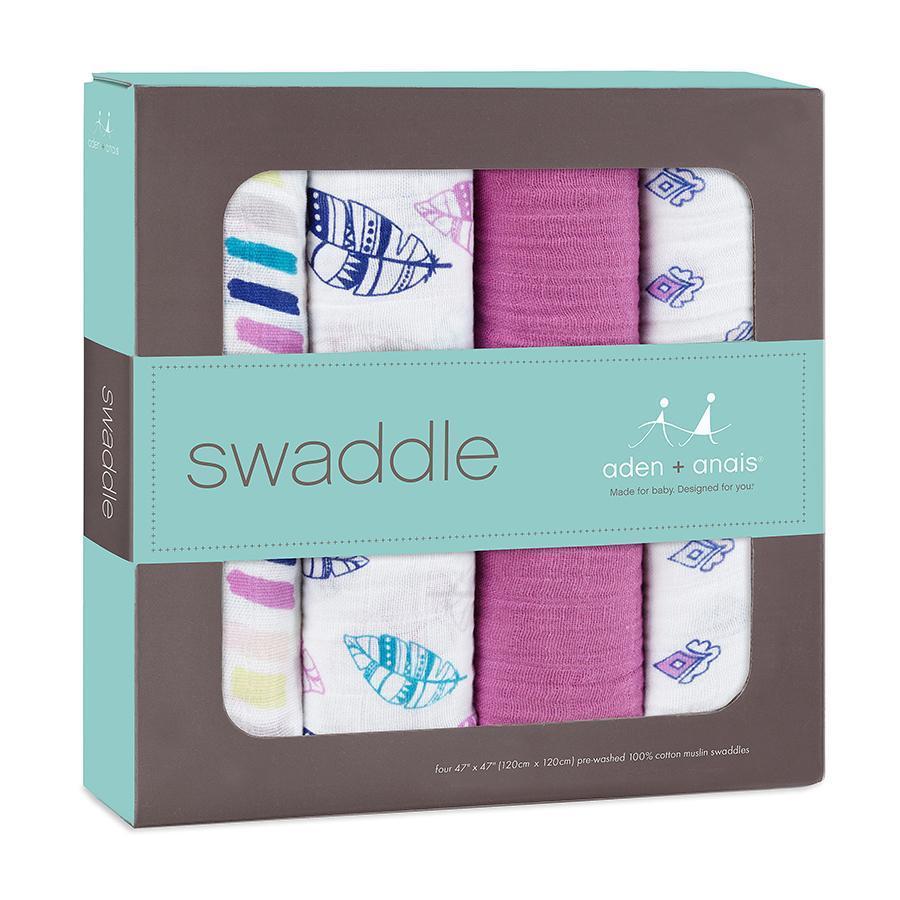 Aden + Anais Classic Swaddle Wraps 4pk Wink