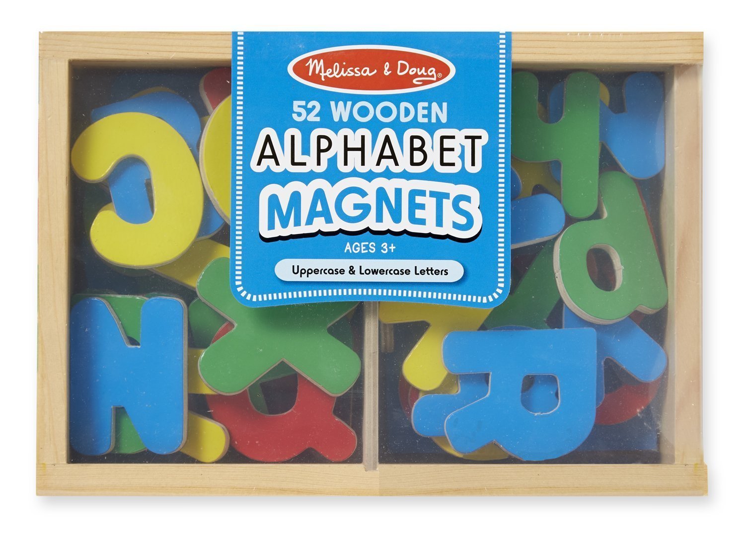 Melissa & Doug Wooden Letter Alphabet In A Box of 52 eBay