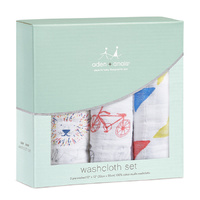 Aden + Anais Washcloths 3pk - Leader of the Pack