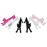IS Gifts - Kitty Cat Pens - assorted colours, pink, white or black colour selected at random