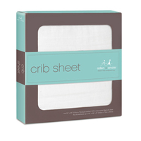 Aden + Anais Classic Cot Sheet - Solid White