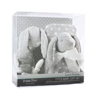 Bubba Blue Sweet Dreams 3pcs Baby Gift Set - Grey
