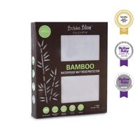 Bubba Blue Bamboo White Cradle Waterproof Mattress Protector