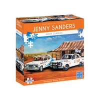 Blue Opal Deluxe Jigsaw Puzzle 1000 piece Jenny Sanders Outback Rally Rivals