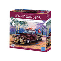 Blue Opal Deluxe Jigsaw Puzzle Jenny Sanders Maroon Ute 1000 pieces