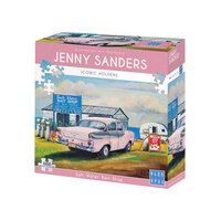 Blue Opal Deluxe Jigsaw Puzzle Jenny Sanders Salt Water Bait Shop 1000 pieces