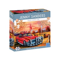 Blue Opal Deluxe Jigsaw Puzzle 1000 piece Jenny Sanders Red Ute in the Bush