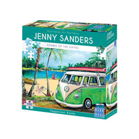 Blue Opal Deluxe Jigsaw Puzzle 1000 piece Jenny Sanders Peppermint Kombi