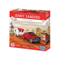 Blue Opal Deluxe Jigsaw Puzzle 1000 piece Jenny Sanders Doris