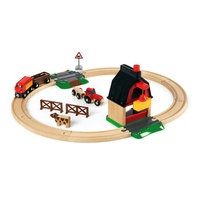 BRIO Set - Farm Railway Set, 20 pieces
