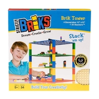 Strictly Briks - Classic Brik Tower Construction Set – 34 pcs