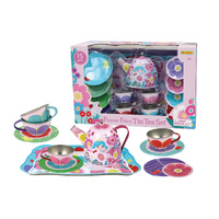 Kaper Kidz - Flower Fairy Tin Tea Set 15 pieces