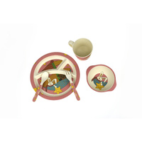 Kaper Kidz - BambooZoo Dinnerware Star Rabbit 5 pieces