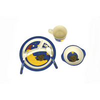 Kaper Kidz - BambooZoo Dinnerware Bear Rabbit 5 pieces