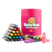 JarMelo - Silky Washable Crayons - Baby Roo 24 Colours