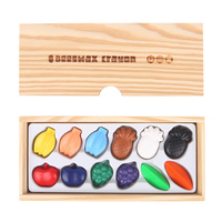 JarMelo - Beeswax Crayon - Colourful Fruit - 12 Colours