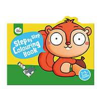 Jarmelo - Step by Step Colouring Book - Squirrel