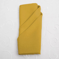 Wedding & Event Linen - Quality Polyester Napkins 50cm - Bright Gold