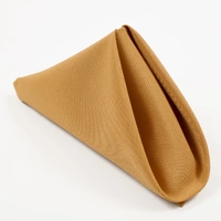 Wedding & Event Linen - Quality Polyester Napkins 50cm - Gold