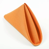 Wedding & Event Linen - Quality Polyester Napkins 50cm - Orange