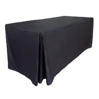 Wedding &amp; Event Linen - Quality  Tablecloth - Black 1.8m (6ft)
