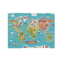 Tooky Land World Map Puzzle 500 pieces