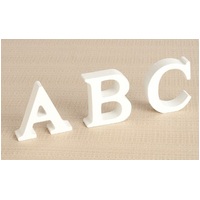 Wooden Alphabet Decoration Letter - White Small Upper Case 6cm "B"