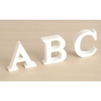 Wooden Alphabet Decoration Letter - White Small Upper Case 6cm "D"