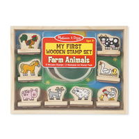 Melissa & Doug - My First Wooden Stamp Set - Animals