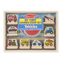 Melissa & Doug - My First Wooden Stamp Set - Vehicles