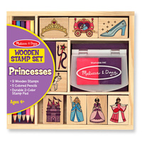 Melissa & Doug Wooden Stamp Set - Princesses