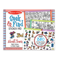 Melissa & Doug - Seek & Find Sticker Pad - Around Town