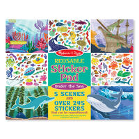 Melissa & Doug - Reusable Sticker Pad – Under the Sea