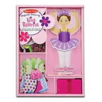 Melissa & Doug Wooden Magnetic Dress-up - Nina Ballerina