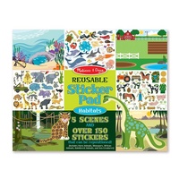 Melissa & Doug Reusable Sticker Pad - Habitats