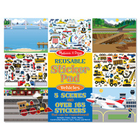 Melissa & Doug Reusable Stickers Vehicles