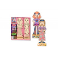 Melissa & Doug Wooden Fashion Dolls - DYO