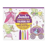 Melissa & Doug Jumbo Colouring Pad - Princess & Fairy 