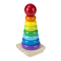 Melissa & Doug Wooden Rainbow Stacker Classic Toy