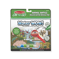Melissa & Doug Water Wow! Animal Antics Deluxe Water-Reveal Pad - On the Go Travel Activity